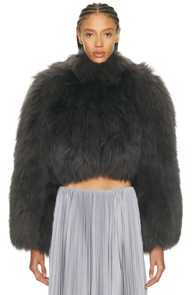 ALAÏA ALAΪA Fur Cropped Jacket