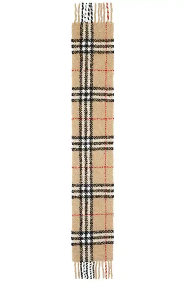 Burberry Giant Check Boucle Scarf | Thumbnail 2 Burberry Giant Check Boucle Scarf | Thumbnail 2