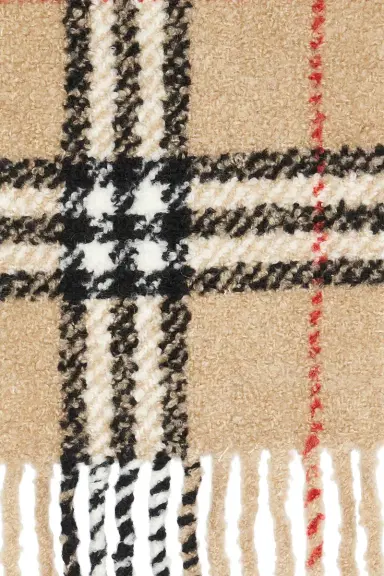 Burberry Giant Check Boucle Scarf | Thumbnail 3 Burberry Giant Check Boucle Scarf | Thumbnail 3