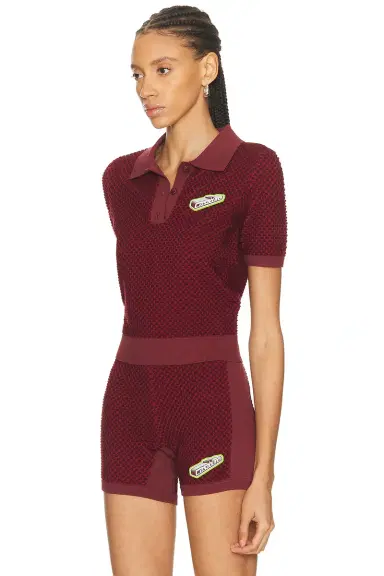 Casablanca Bubble Jacquard Polo Shirt | Thumbnail 2 Casablanca Bubble Jacquard Polo Shirt | Thumbnail 2