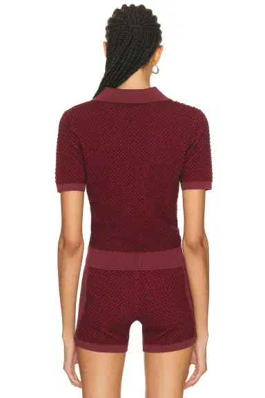 Casablanca Bubble Jacquard Polo Shirt | Thumbnail 3 Casablanca Bubble Jacquard Polo Shirt | Thumbnail 3