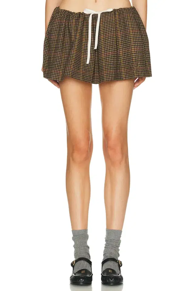 Pied De Poule Skirt