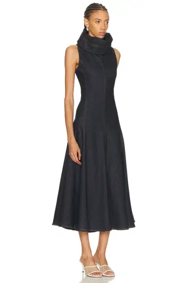 JACQUEMUS La Robe Triangle Denimes Dress | Thumbnail 2 JACQUEMUS La Robe Triangle Denimes Dress | Thumbnail 2