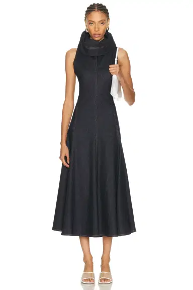 JACQUEMUS La Robe Triangle Denimes Dress | Thumbnail 1 JACQUEMUS La Robe Triangle Denimes Dress | Thumbnail 1
