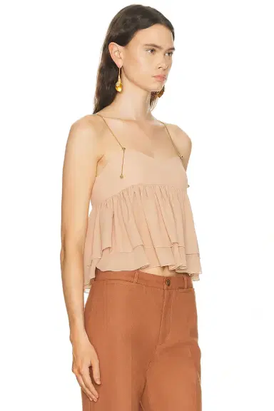 Chloé Ruffled Tank Top | Thumbnail 2 Chloé Ruffled Tank Top | Thumbnail 2