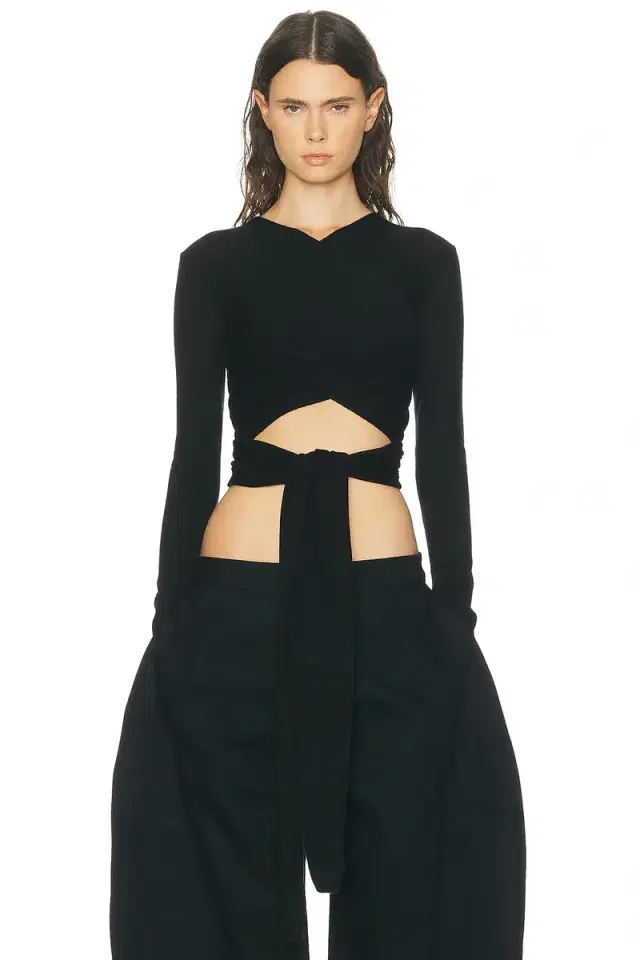 ALAΪA Wrap Top