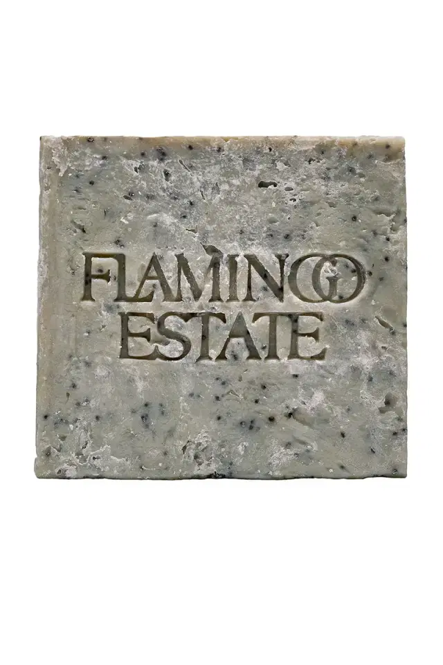 Flamingo Estate Exfoliating Peppermint Soap Brick