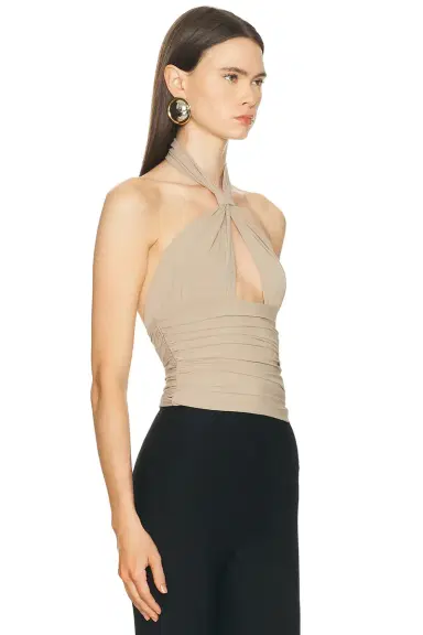 Mimchik for FWRD Piper Knotted Halter Top | Thumbnail 2