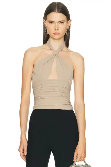 Mimchik for FWRD Piper Knotted Halter Top | Thumbnail 1