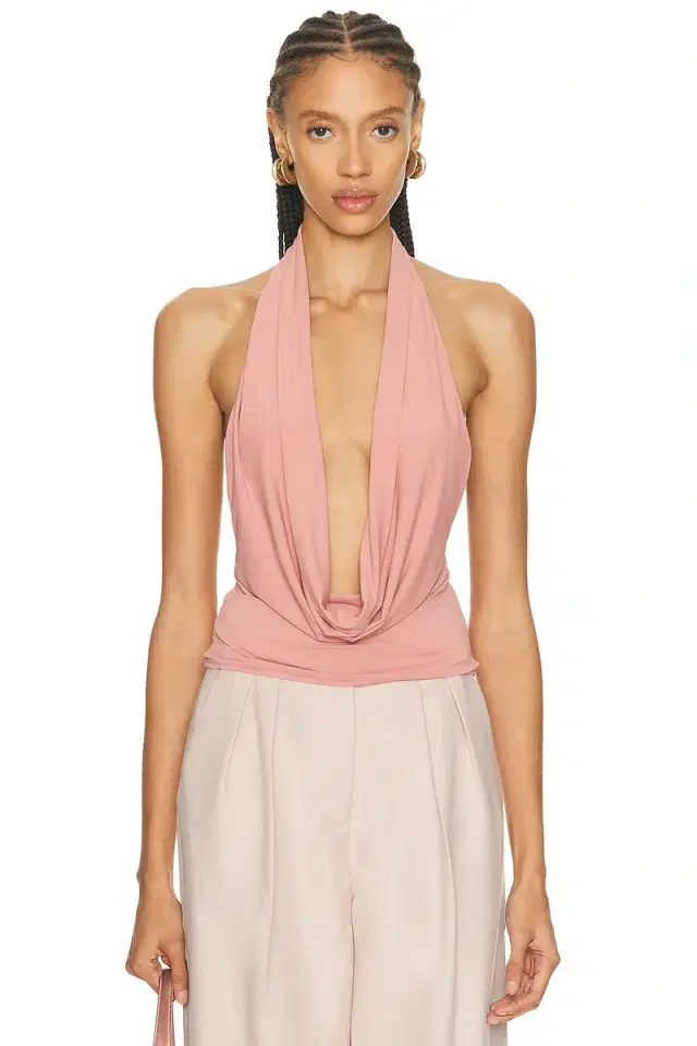 Mimchik Nico Cowl Halter Top
