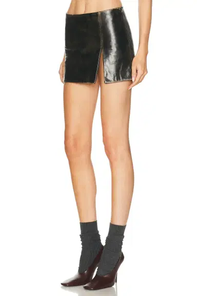 Miu Miu Vitello Skirt | Thumbnail 3 Miu Miu Vitello Skirt | Thumbnail 3