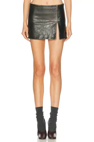 Miu Miu Vitello Skirt | Thumbnail 1 Miu Miu Vitello Skirt | Thumbnail 1
