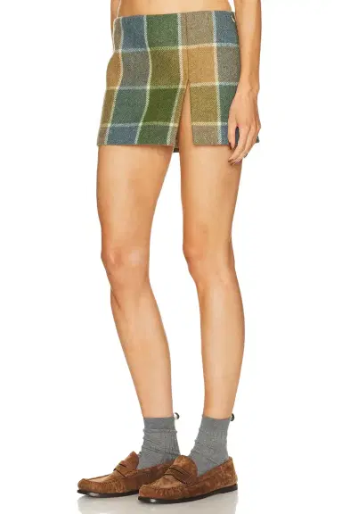 Miu Miu Check Skirt | Thumbnail 3