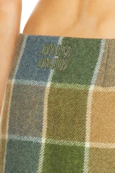 Miu Miu Check Skirt | Thumbnail 6