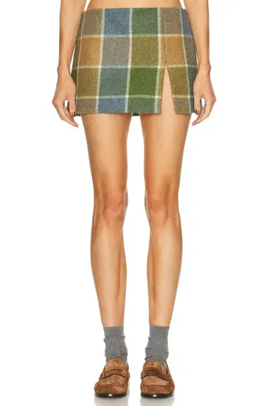 Miu Miu Check Skirt | Thumbnail 1
