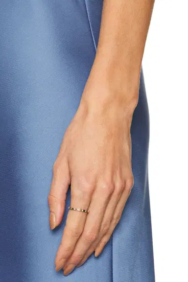 Azlee Scattered Diamond Band Ring | Thumbnail 2