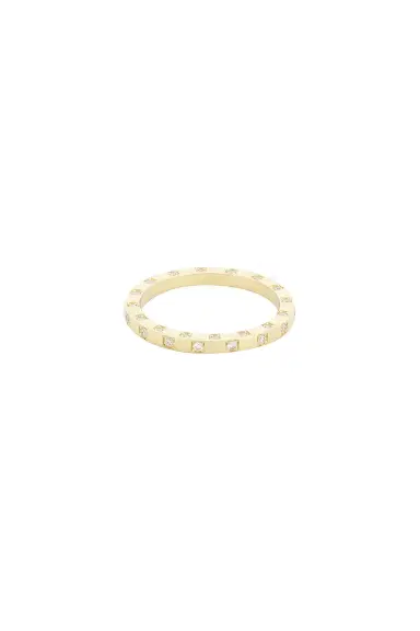 Azlee Scattered Diamond Band Ring | Thumbnail 3