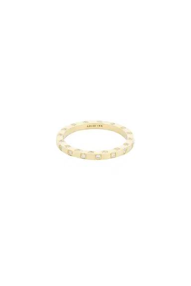 Azlee Scattered Diamond Band Ring | Thumbnail 1