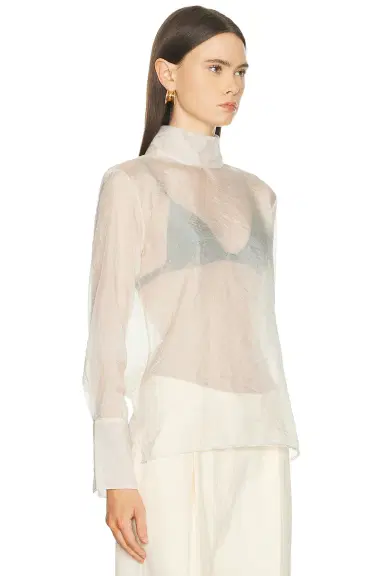 RENGGLI Organza Turtleneck Blouse | Thumbnail 2 RENGGLI Organza Turtleneck Blouse | Thumbnail 2
