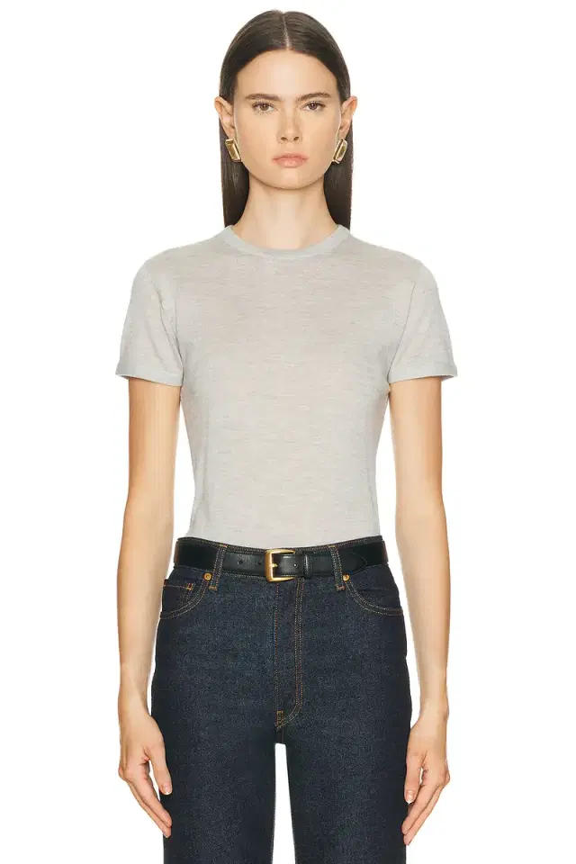 Cashmere Silk Knit Tee