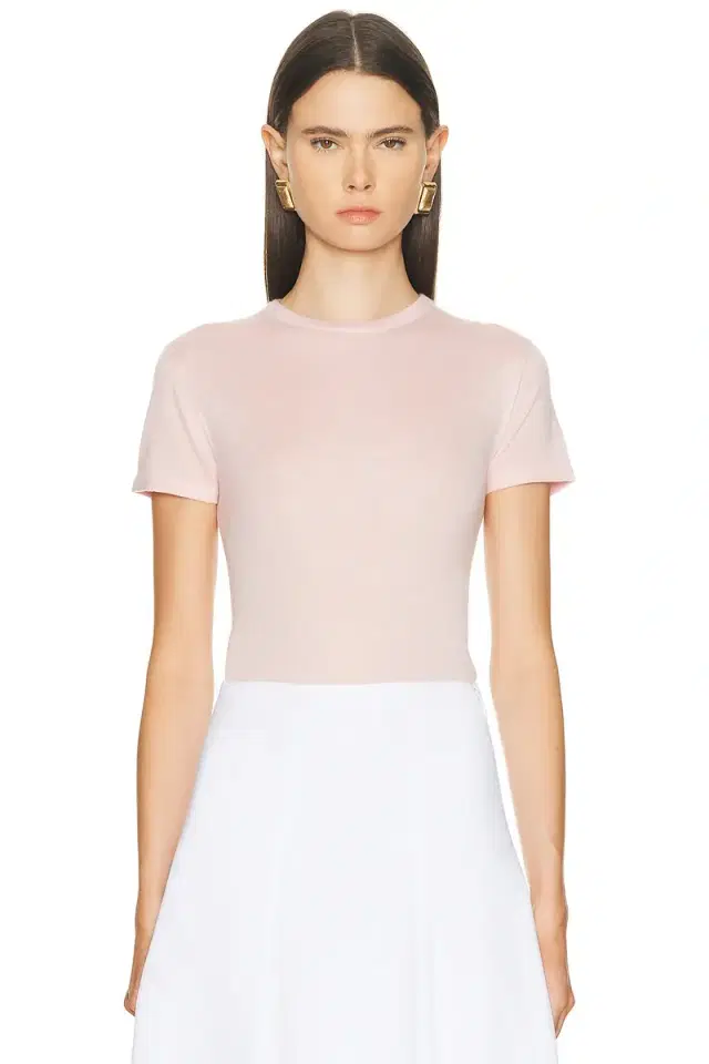 Cashmere Silk Knit Tee