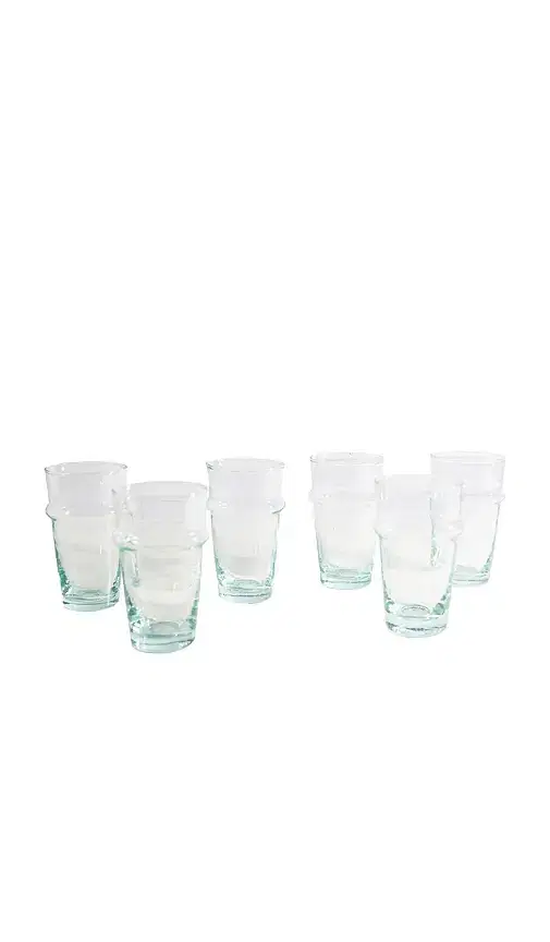 Verve Culture Moroccan Beldi Glassware Set Of 6