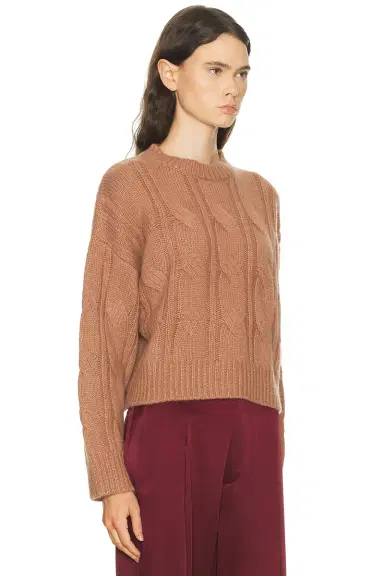 Sablyn Tristan Crewneck Cable Pullover Sweater | Thumbnail 2 Sablyn Tristan Crewneck Cable Pullover Sweater | Thumbnail 2