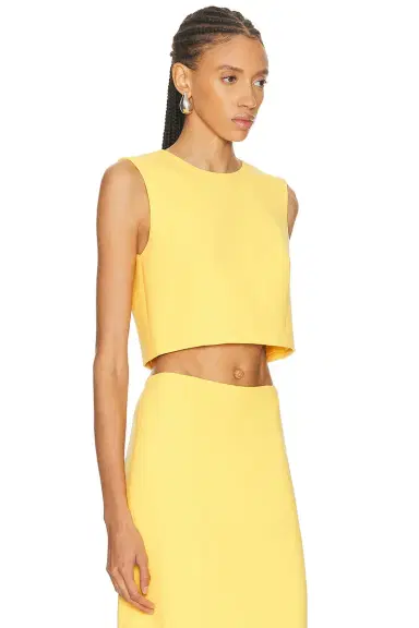 Carolina Herrera Crewneck Cropped Top | Thumbnail 2 Carolina Herrera Crewneck Cropped Top | Thumbnail 2