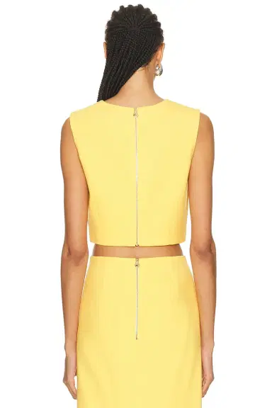 Carolina Herrera Crewneck Cropped Top | Thumbnail 3 Carolina Herrera Crewneck Cropped Top | Thumbnail 3