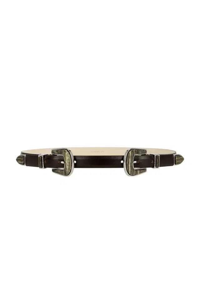 Déhanche Travertine Double Buckle Belt