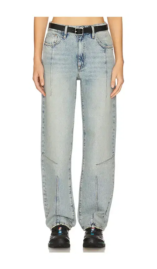 Triarchy Goldie Mid Rise Darted Straight Leg