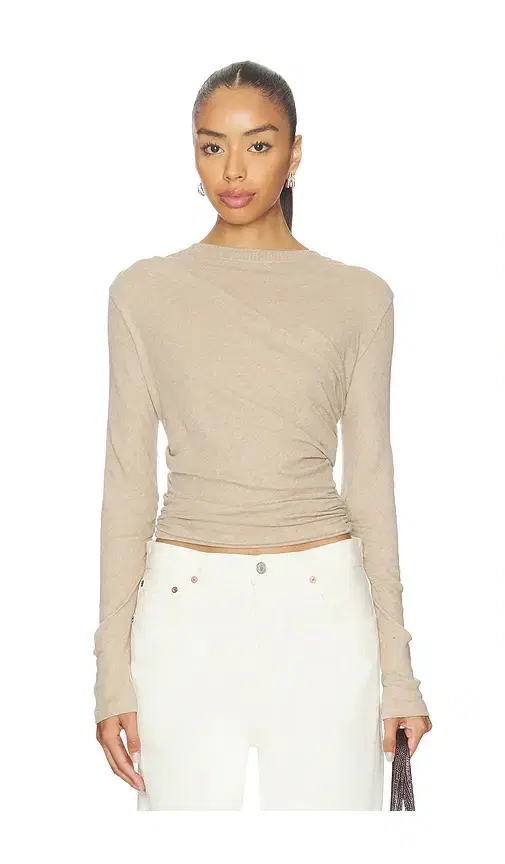 Jersey Long Sleeve Crew Top