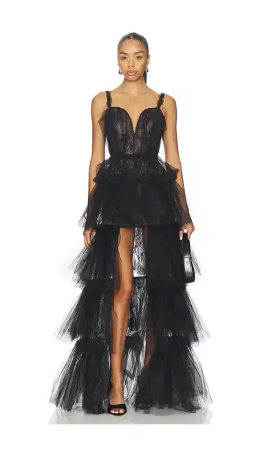 Aknvas x REVOLVE Alfhild Bustier Tiered Gown | Thumbnail 1