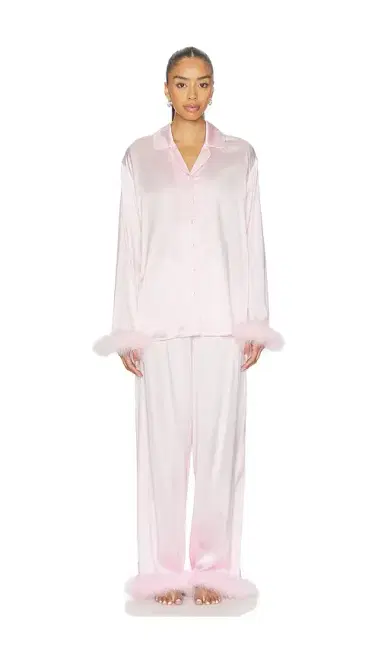 Skims Feather Trim Long Set | Thumbnail 2 Skims Feather Trim Long Set | Thumbnail 2