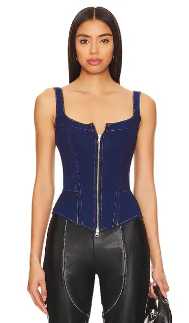 Understated Leather Chevy Bustier | Thumbnail 1
