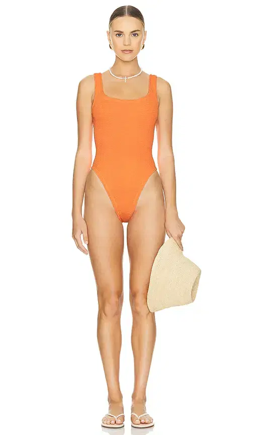 Hunza G Square Neck One Piece