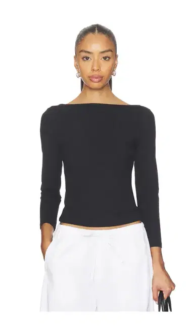 St. Agni Soft Jersey Ballerina Top | Thumbnail 2