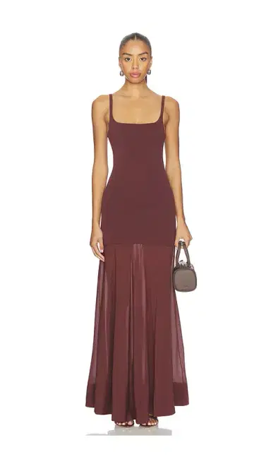 St. Agni Sheer Silk Circle Hem Dress | Thumbnail 1