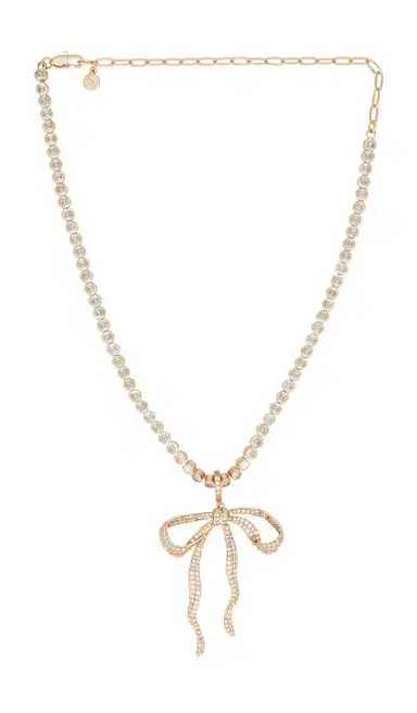 Ettika Pave Bow Tennis Necklace | Thumbnail 1 Ettika Pave Bow Tennis Necklace | Thumbnail 1