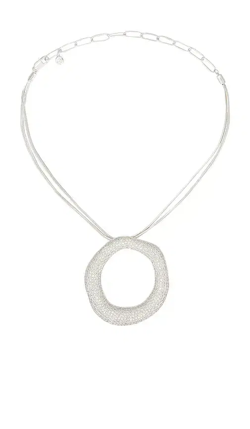 Ettika Open Circle Pave Necklace