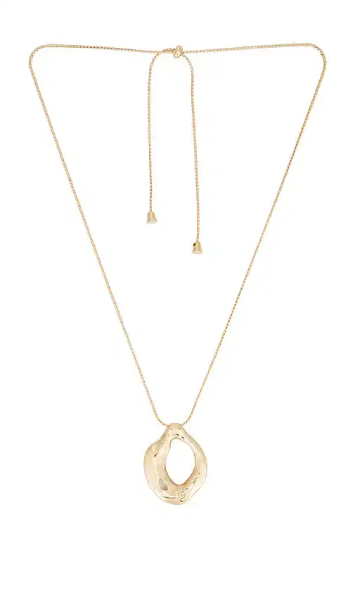 Ettika Molten Marquise Pendant Necklace