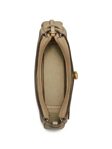Tory Burch Women's Textured Leather Crossbody Bag - Soft Cement | Thumbnail 2 Tory Burch Women's Textured Leather Crossbody Bag - Soft Cement | Thumbnail 2