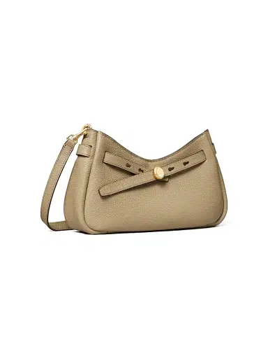 Tory Burch Women's Textured Leather Crossbody Bag - Soft Cement | Thumbnail 3 Tory Burch Women's Textured Leather Crossbody Bag - Soft Cement | Thumbnail 3