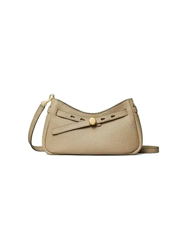 Tory Burch Women's Textured Leather Crossbody Bag - Soft Cement | Thumbnail 1 Tory Burch Women's Textured Leather Crossbody Bag - Soft Cement | Thumbnail 1