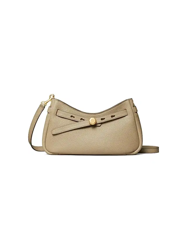 Tory Burch Women's Textured Leather Crossbody Bag - Soft Cement