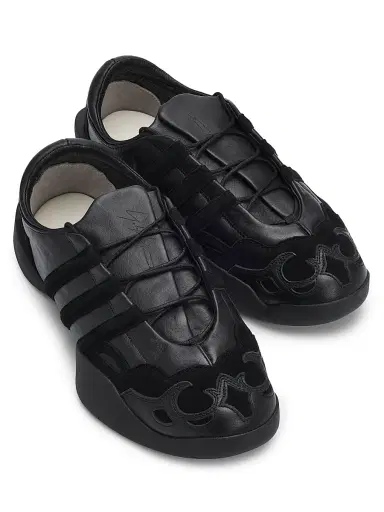 Adidas Men's Y-3 Regu Low-Top Sneakers - Black - Size 9.5 | Thumbnail 4