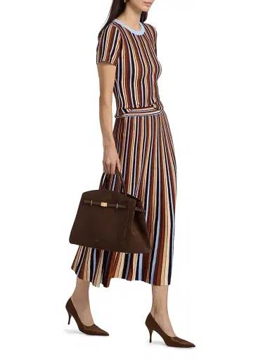 Cara Cara Women's Knoll Striped Short-Sleeve Top - Metalic Stripe - Size Large | Thumbnail 2 Cara Cara Women's Knoll Striped Short-Sleeve Top - Metalic Stripe - Size Large | Thumbnail 2