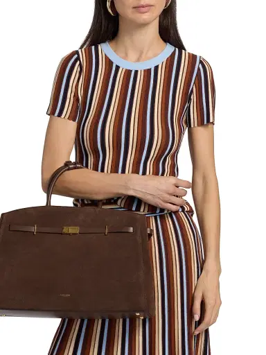 Cara Cara Women's Knoll Striped Short-Sleeve Top - Metalic Stripe - Size Large | Thumbnail 3 Cara Cara Women's Knoll Striped Short-Sleeve Top - Metalic Stripe - Size Large | Thumbnail 3