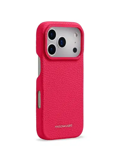 MAISON de SABRÉ Leather Phone Case (iPhone 17 Pro Max) - Shibuya Fuchsia | Thumbnail 3