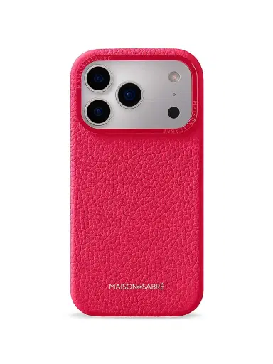 MAISON de SABRÉ Leather Phone Case (iPhone 17 Pro Max) - Shibuya Fuchsia | Thumbnail 1